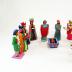 Dyed Wood Nativity (12 pieces)