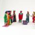 Dyed Wood Nativity (12 pieces)
