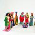 Dyed Wood Nativity (12 pieces)