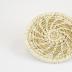 Tohono-O’Odham Flat, Round Basket with Yucca Flower Pattern