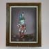 Oil Painting of Kachina Figure Framed in Wood