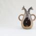 Face and Two Animal Head Candle Holder 